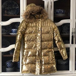 Appaman gold down puffer big girl coat